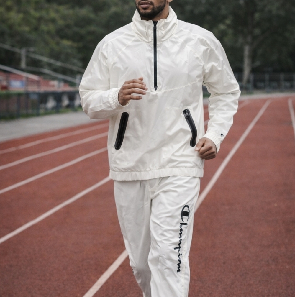 Champion Tracksuit Cocoa Butter Jacket And Pants Large New